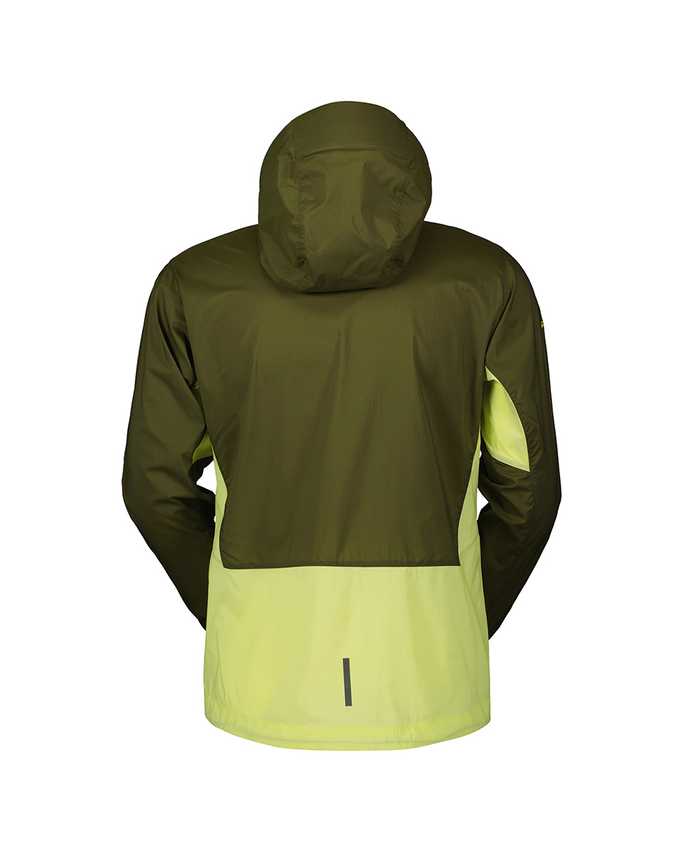 Veste coupe-vent Homme EXPLORAIR LIGHT WB Vert/Jaune