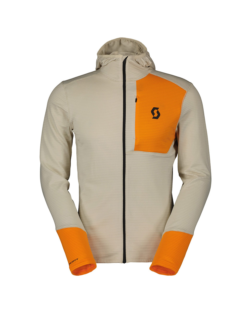 Veste polaire Homme DEFINED LIGHT HOODY Beige/Orange