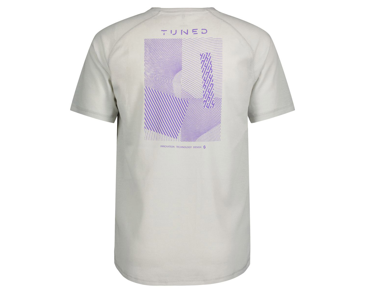T-shirt manches courtes Homme TRAIL CASUAL TUNED Gris Brouillard